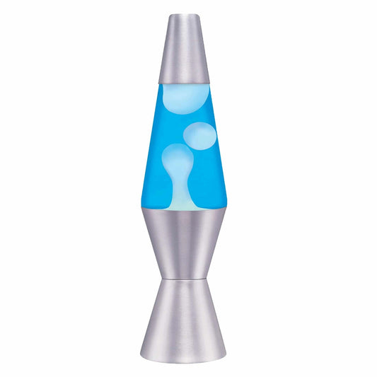11.5″LAVALamp–White/Blue/Silver
