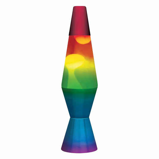 11.5″LAVALampRainbow–White/Tricolor
