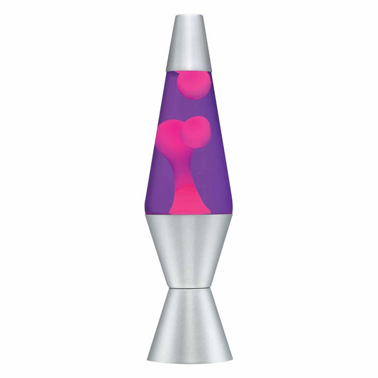 14.5”LAVALamp–Pink/Purple/Silver