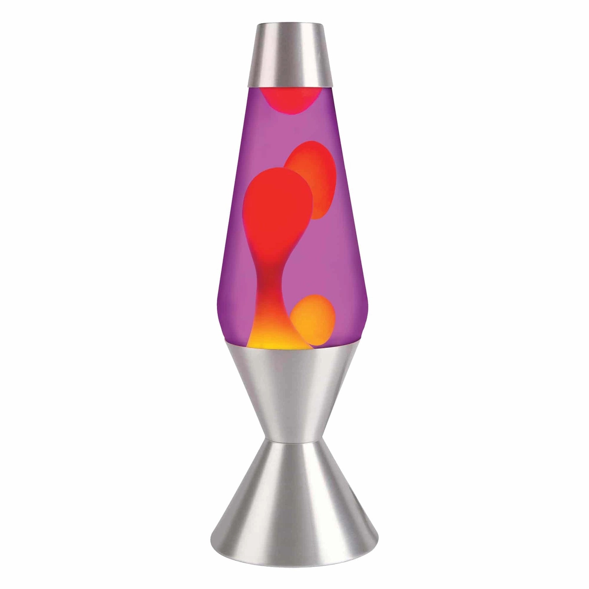 16.3″LAVALamp–Yellow/Purple/Silver