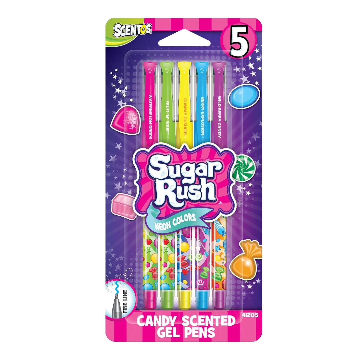 5PackSugarRushGelPens–Scented