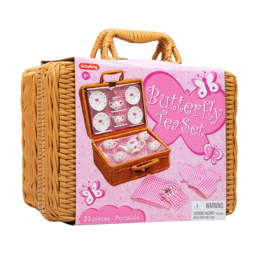ButterflyTeaSetBasket